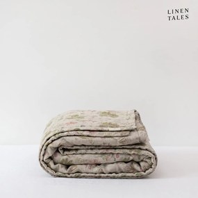 Ленена ватирана покривка за легло в естествен цвят 200x220 cm Botany 2 &amp; Melange – Linen Tales