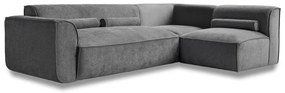 Сив ъглов диван (десен ъгъл) Flex Felix – Miuform