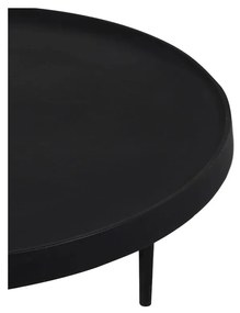 Черни кръгли масички за кафе в комплект от 2 бр. ø 75 cm Tobias – Light &amp; Living