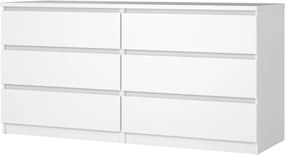 Бял скрин 154x76x50 cm Naia – Tvilum