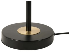 Черна настолна лампа с метален абажур (височина 40 см) Gold Disc - Leitmotiv
