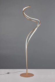 LED подова лампа с метален абажур в златисто (височина 160 cm) Nala - Trio Select