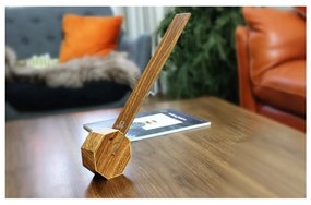 Кафява LED настолна лампа (височина 38 cm) Octagon One – Gingko