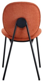 Трапезни столове в комплект от 2 броя в тухлен цвят Cori - Marckeric