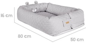 Светлосиво гнездо за бебе Roba style - Roba