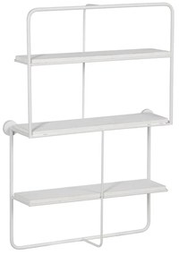 Бял на няколко нива метален стенен рафт 51 cm – Ixia