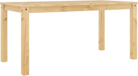 4005705 vidaXL Трапезна маса "Panama" 160x80x75 см бор масив