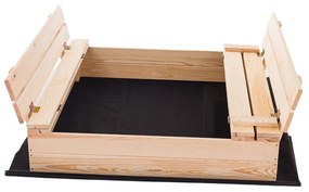 Пясъчник с пейки 120 см + покривало + агротекстил SUN