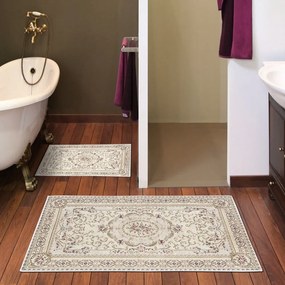 Кафяви-бежови килими за баня в комплект от 2 бр. 60x100 cm – Foutastic