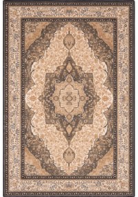 Светлокафяв вълнен килим 133x180 cm Charlotte - Agnella