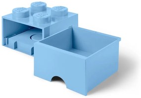 Светлосиня квадратна кутия за съхранение - LEGO®