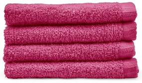 Тъмнорозови бързосъхнещи памучни кърпи в комплект от 4 бр. 30x30 cm Quick Dry – Catherine Lansfield