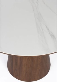 Кръгла трапезна маса с скаменен плот за маса ø 115 cm Almira – White Label