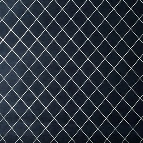Тъмно синя завеса за кръгове с геометричен мотив 140 x 250 cm