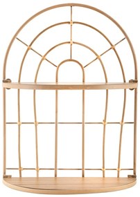 Двуетажен метален рафт в естествен цвят Arch - Mauro Ferretti