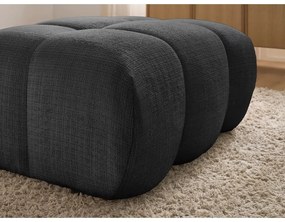 Черна шенилова табуретка Ivane – Bobochic Paris