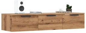 856986 vidaXL Стенен шкаф, дъб артизан, 102x30x20 см, инженерно дърво