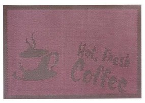Подложка за хранене Hot Fresh Coffee 45x30см лилава PVC (0193653) - Horecano