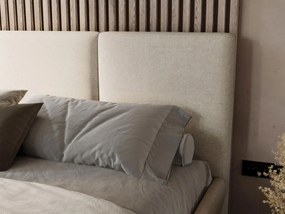 Облегнато легло Loren-Светлобежово-200 x 200