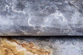 Модерен сив килим с абстрактна шарка  Ширина: 80 см | Дължина: 150 см