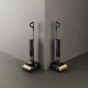Вертикална прахосмукачка DREAME H12 Pro HHR25A, 300W, 0.7/0.9 л, 3 режима, 35 мин, Мокро/сухо, Гласови известия, LED, Автоматично сушене на мопа, Черен/сив