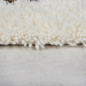 Кремав ръчно изработен вълнен килим 160x230 cm Moroccan Fes – Flair Rugs