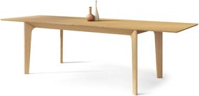 БАРИ Естествен дъб 180x90 cм (+2 вложки 45 cм) - ДЪРВЕНА ТРАПЕЗНА МАСА В ЯПОНСКИ/СКАНДИНАВСКИ СТИЛ, РАЗТЕГАТЕЛНА ДО 270 cм!