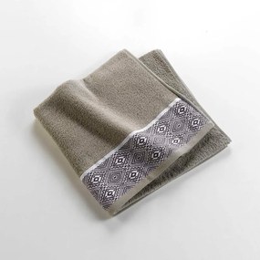 Памучна хавлиена кърпа от тери в цвят каки 70x130 cm Esteban – douceur d'intérieur