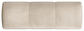 Бежов кадифен подлакътник за модулен диван Rome Velvet - Cosmopolitan Design