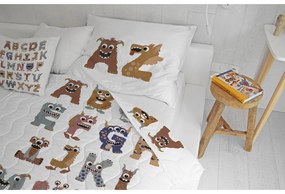 Олекотени одеяло и калъфка за възглавница в комплект от памучен сатен 140x200 cm – Butter Kings