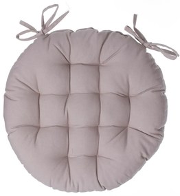 Кръгла възглавница за стол atmosphera Anjali, 38 cm - Бежов