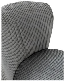 Сиви велурени трапезни столове в комплект 4 бр. Megan – Marckeric