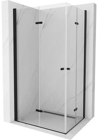 Mexen Lima Duo сгъваема душ кабина 100 x 90 см, прозрачна, черна - 856-100-090-70-00-02
