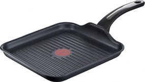 Грил тиган Tefal SELECTION G2844032, 26x26 cм, Незалепващо титаниево покритие, Thermo-Signal, Thermo-Fusion, Индукция, Черен