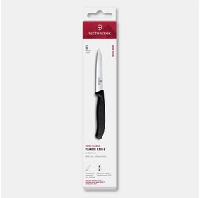 Victorinox - Комплект кухненски ножове за зеленчуци SWISS CLASSIC 10 см 6 бр. черен