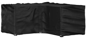 319314 vidaXL Покривало за ъглови градински мебели 12 капси 185x185x90 см