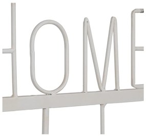 Бяла метална стенна закачалка Home – Ixia