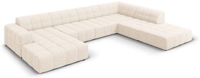 Кремав ъглов диван (десен ъгъл/U-образна форма) Chicago - Cosmopolitan Design