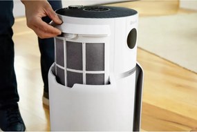 Пречиствател на въздух Shark NeverChange Max HP300EU, До 130 м3, 54W, 5 скорости, Без смяна на филтър до 5 години, LED дисплей, Бял