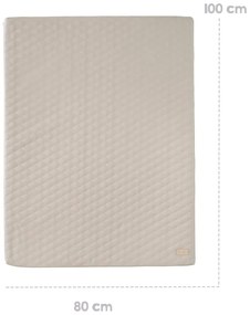 Бежово детско килимче за игра 78x100 cm Greyish gesteppt – Roba