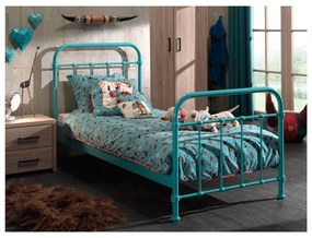 Метално детско легло в ментово зелено, 90 x 200 cm New York - Vipack