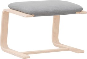 351063 vidaXL Табуретка, светлосива, 51x41x40 см, текстил