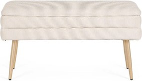 Бяла подплатена пейка Olga – Bizzotto