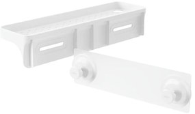 Бял самоносещ рафт за баня, изработен от рециклирана пластмаса Flex Adhesive - Umbra