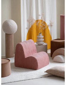 Розов детски стол от рипсено кадифе Cloud – Wigiwama