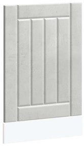 853891 vidaXL Панел за миялна машина, Lucca, бетонно сив, инженерно дърво