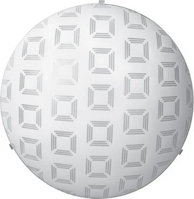 Плафониера КВАДРАТИ, ø400, бял мат, 2xE27