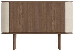 Нисък дъбов скрин в кафяво-бежово 109x75 cm Treasures - UMAGE