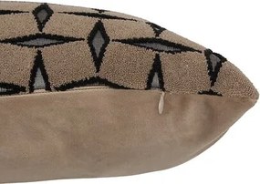 Декоративна възглавница atmosphera Jacquard Diamond, Кафяв, 30×50 cm