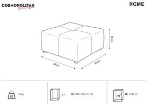 Модул за син диван Rome - Cosmopolitan Design